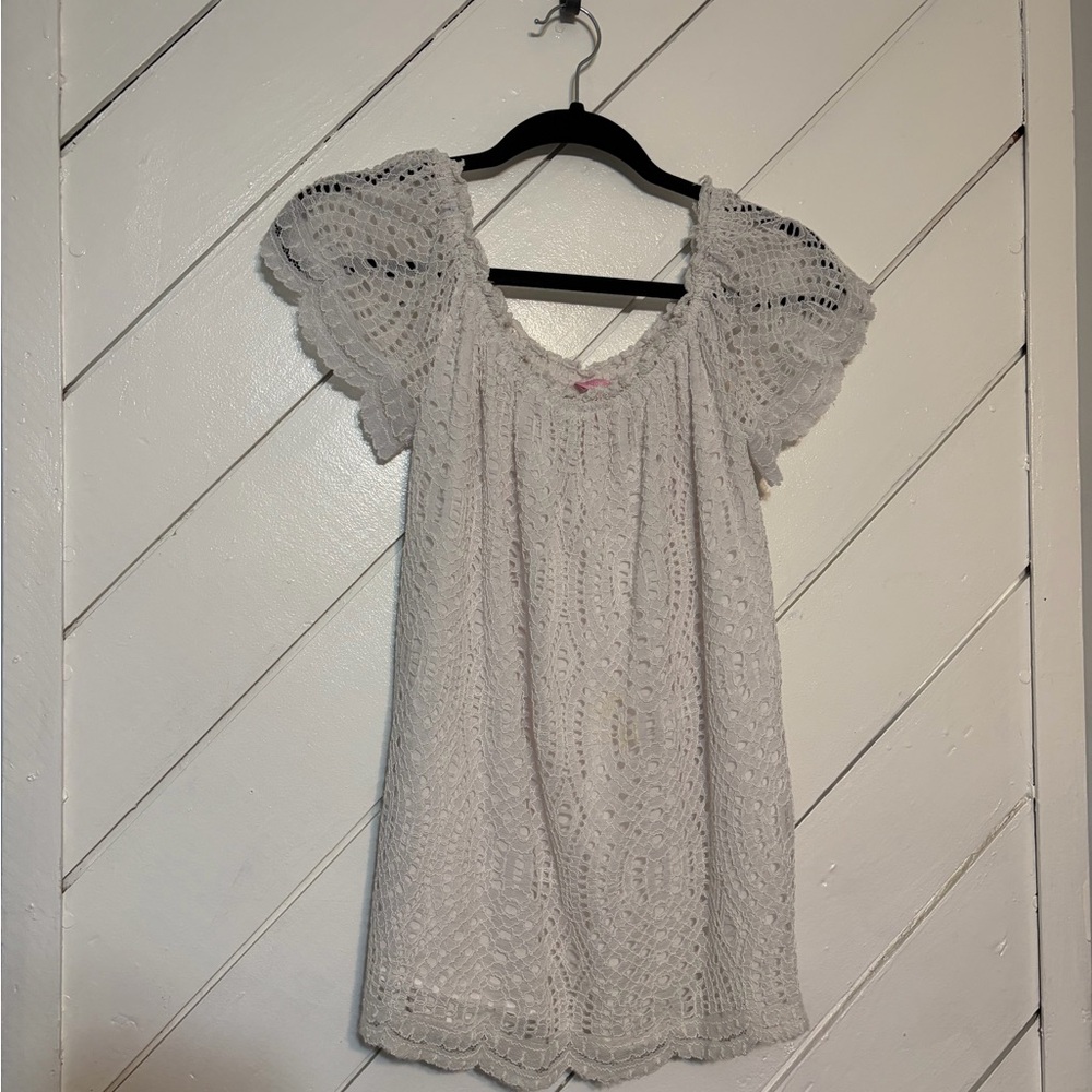 Lilly Pulitzer Off-White Lace Blouse